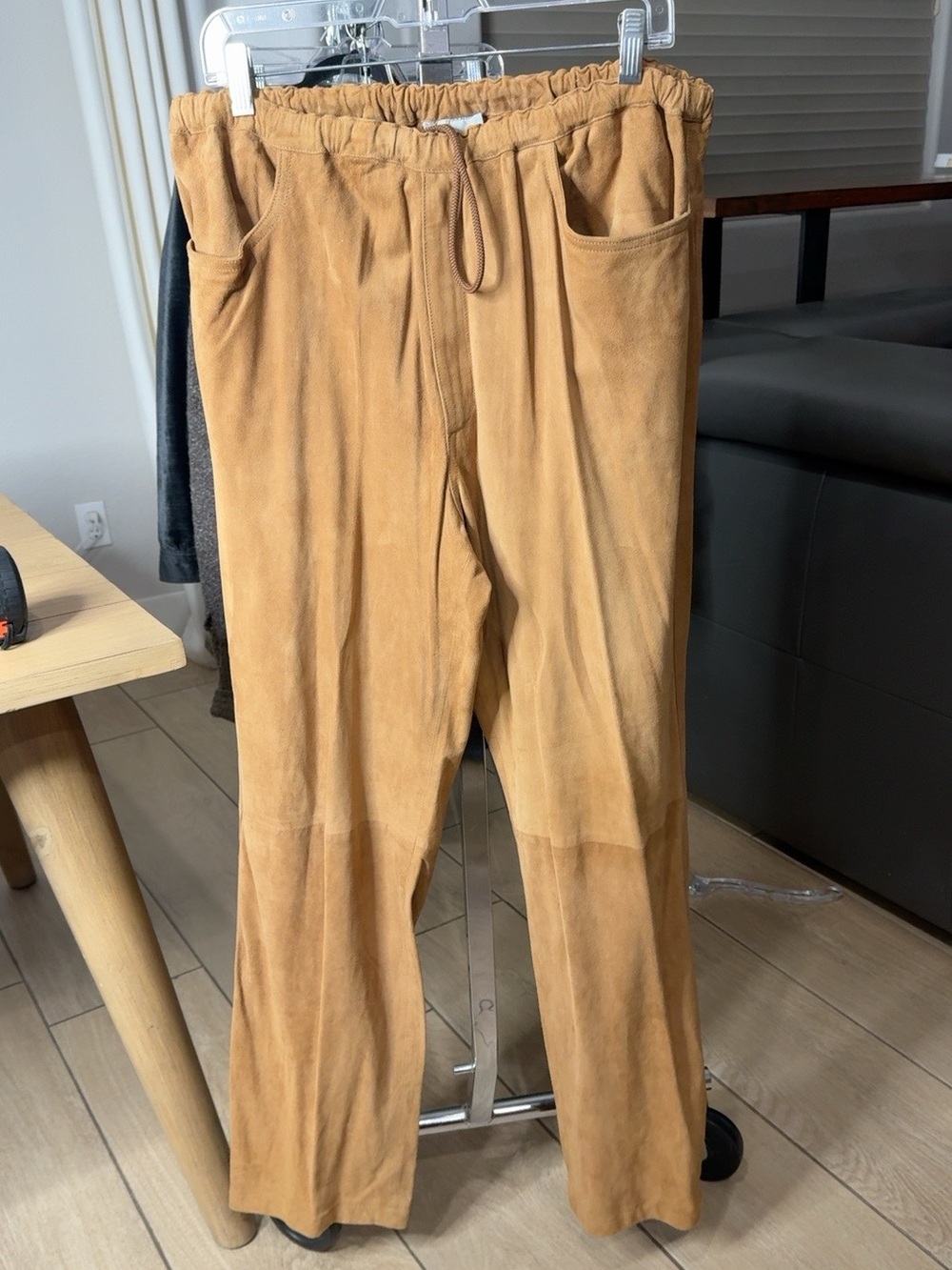 Zegna Sport Vintage Suede Leather Pants XL NWT Made Italy $805 Neiman Marcus